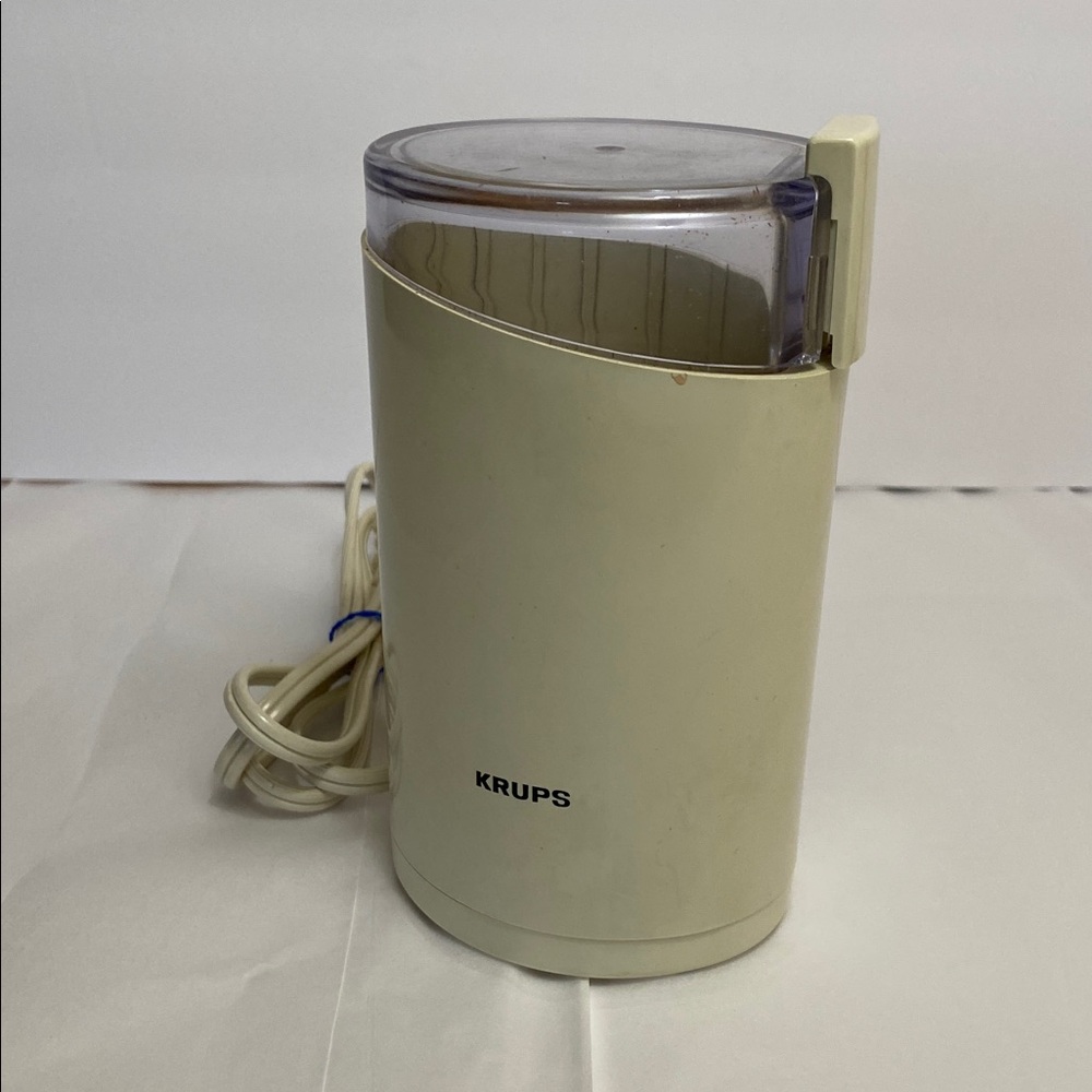KRUPS Fast Touch Coffee Grinder Pre-Owned 1990’s Vintage - Picture 2 of 3